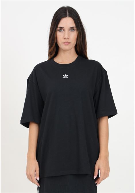 T-shirt a manica corta Essentials Boyfriend nera da donna ADIDAS ORIGINALS | IY7321.